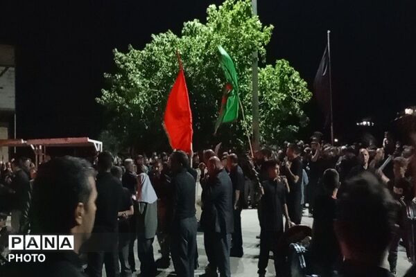مراسم شام غریبان سالار شهیدان  در حسینیه شهدای شهر بار