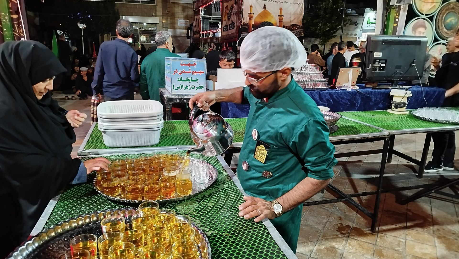 قاب پانا میزبان چایخانه فاطمه الزهرا