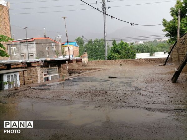 بارش شدید باران در اواخر خرداد ماه در شهر بار 