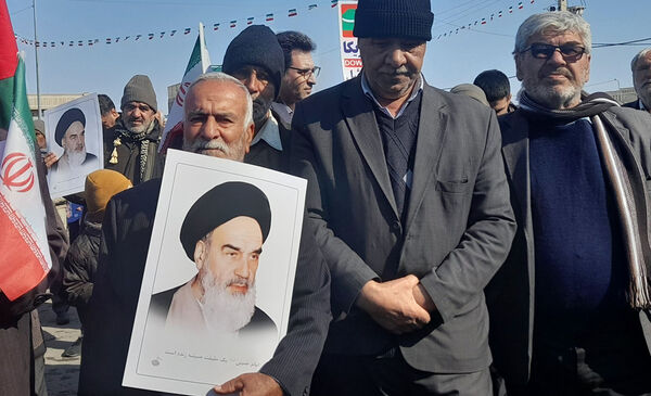 راهپیمایی 22 بهمن در شهر جعفریه قم