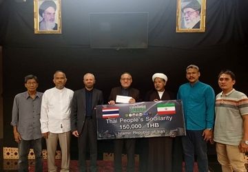 اهدای کمک‌های مردمی تایلند به ایران