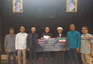 اهدای کمک‌های مردمی تایلند به ایران