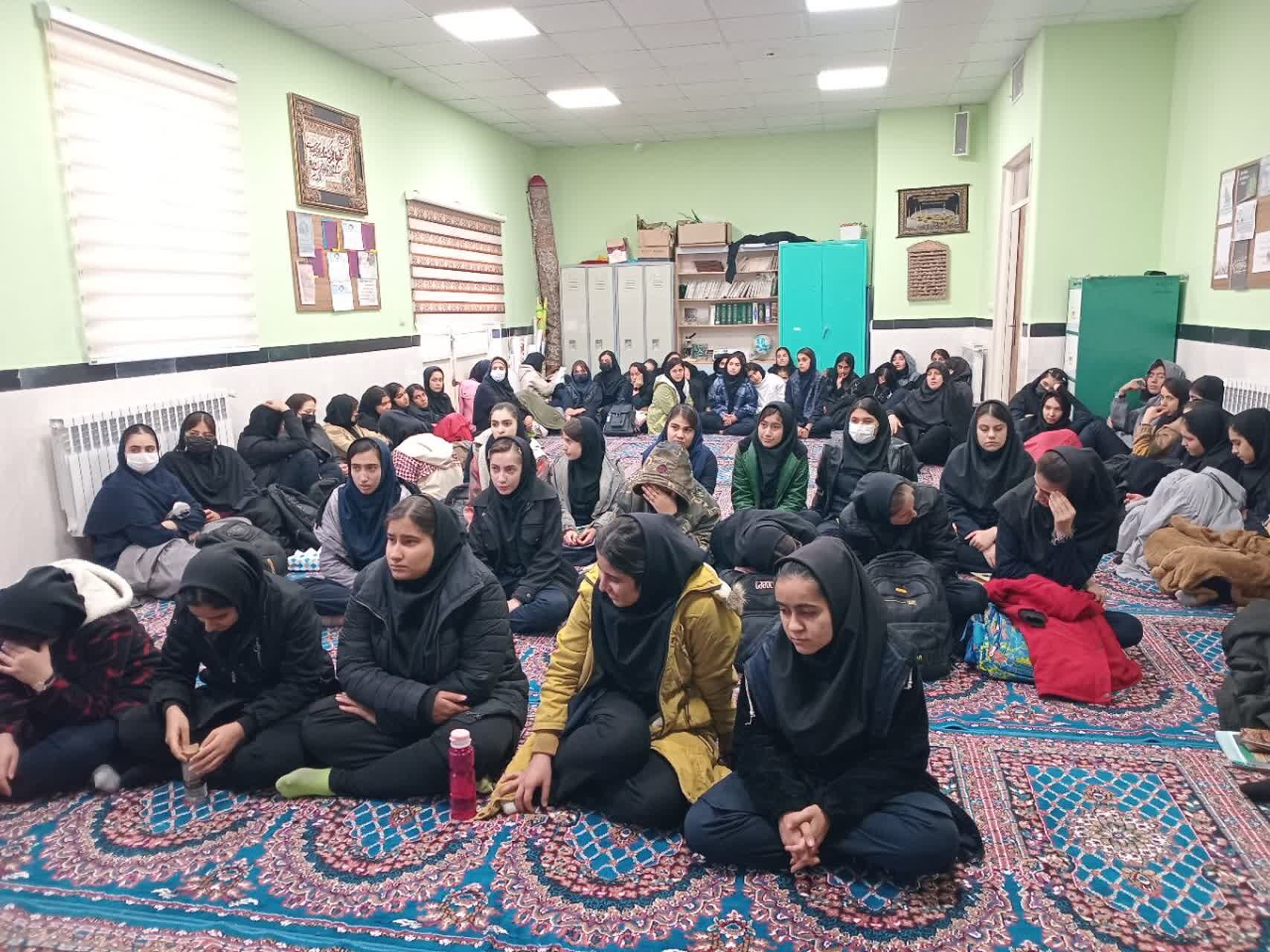 مراسم عزاداری ایام فاطمیه در هنرستان گوهرشاد شیروان