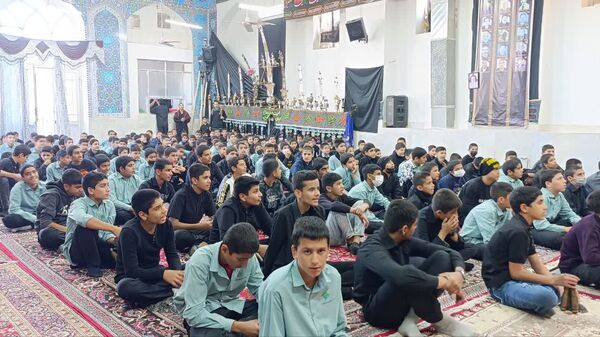 برپایی هیئت عزاداری دانش‌آموزی «قاسم ابن الحسن(ع)» در دبیرستان رئیس‌زاده خلیل‌آباد