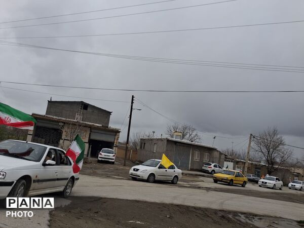 راهپیمایی خودرویی «کنجوران سفلی» به سمت «شان‌آباد» 