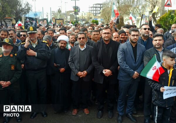 کامیاران در سوگ و شکوه؛ تشییع پیکر دو شهید در روز جهانی قدس