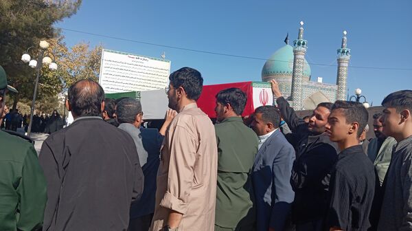 مراسم تشییع پیکر شهید گمنام  در شهرستان کاشمر 