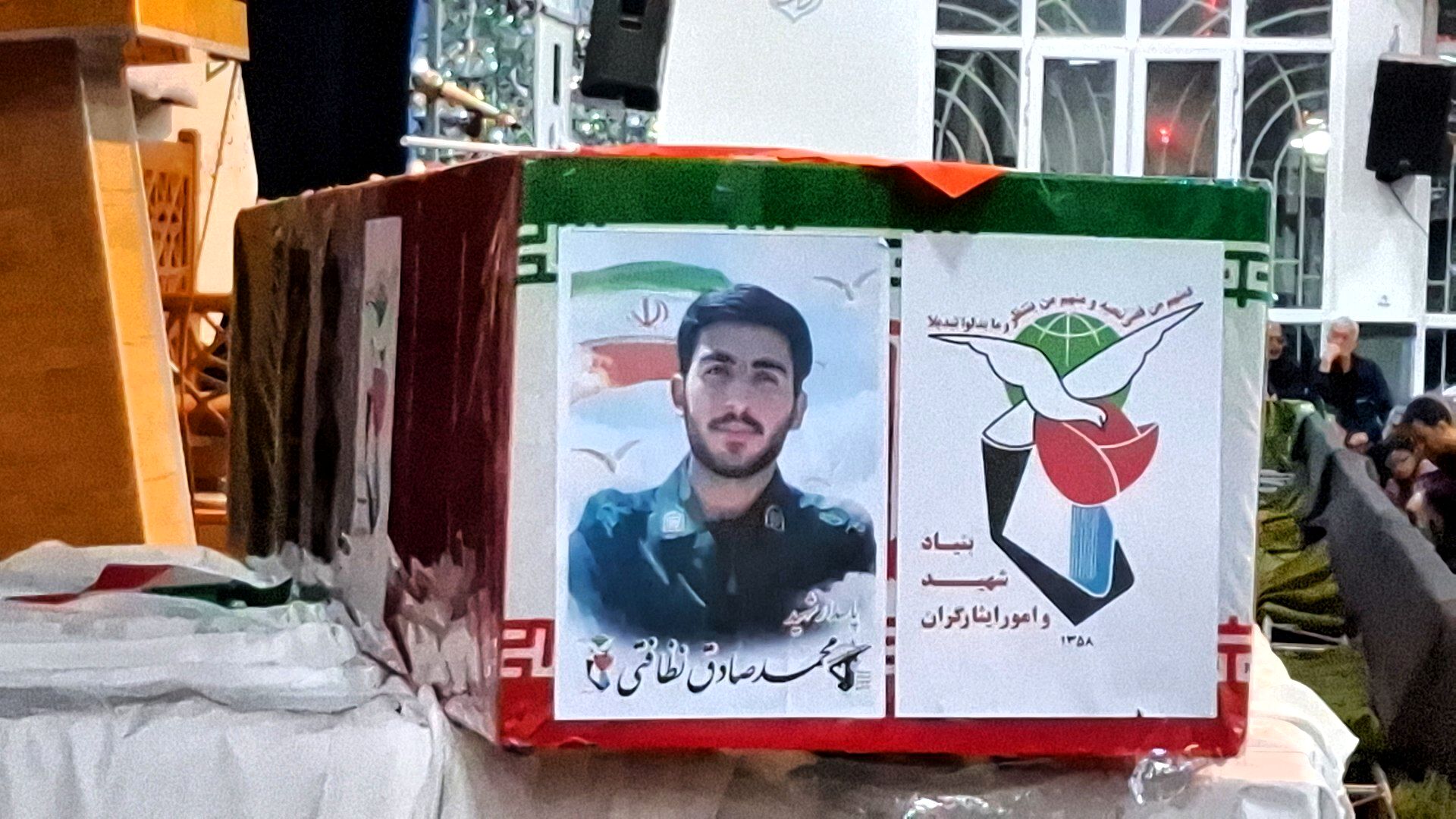 مراسم وداع با شهید پاسدار محمد صادق نظافتی در کاشمر