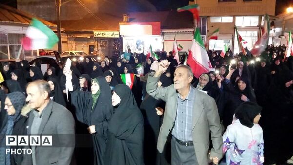 خروش خشکبیجاری ها درچهلمین روز شهادت رهبر شهید وشهدای میناب
