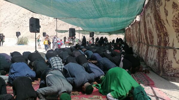 مراسم تعزیه خوانی در روز اربعین حسینی در شهر بار