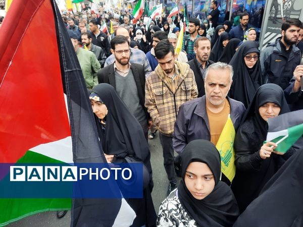 خروش ملت در روز قدس؛ حمایت بی‌وقفه از آرمان فلسطین
