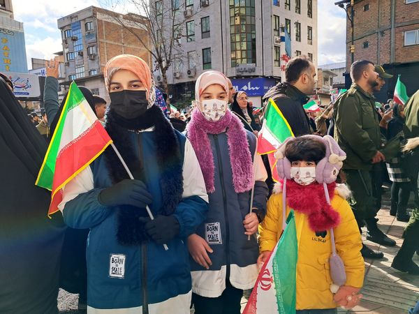 حماسه دهه نودی‌ها در راهپیمایی ۲۲ بهمن قائمشهر