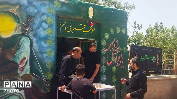 موکب قمر بنی هاشم روستای حسن آباد بلهر در روز عاشورای حسینی 