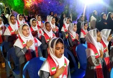 جشن خیابانی آغاز سال تحصیلی با اجرای گروه‌های سرود مدارس رودان