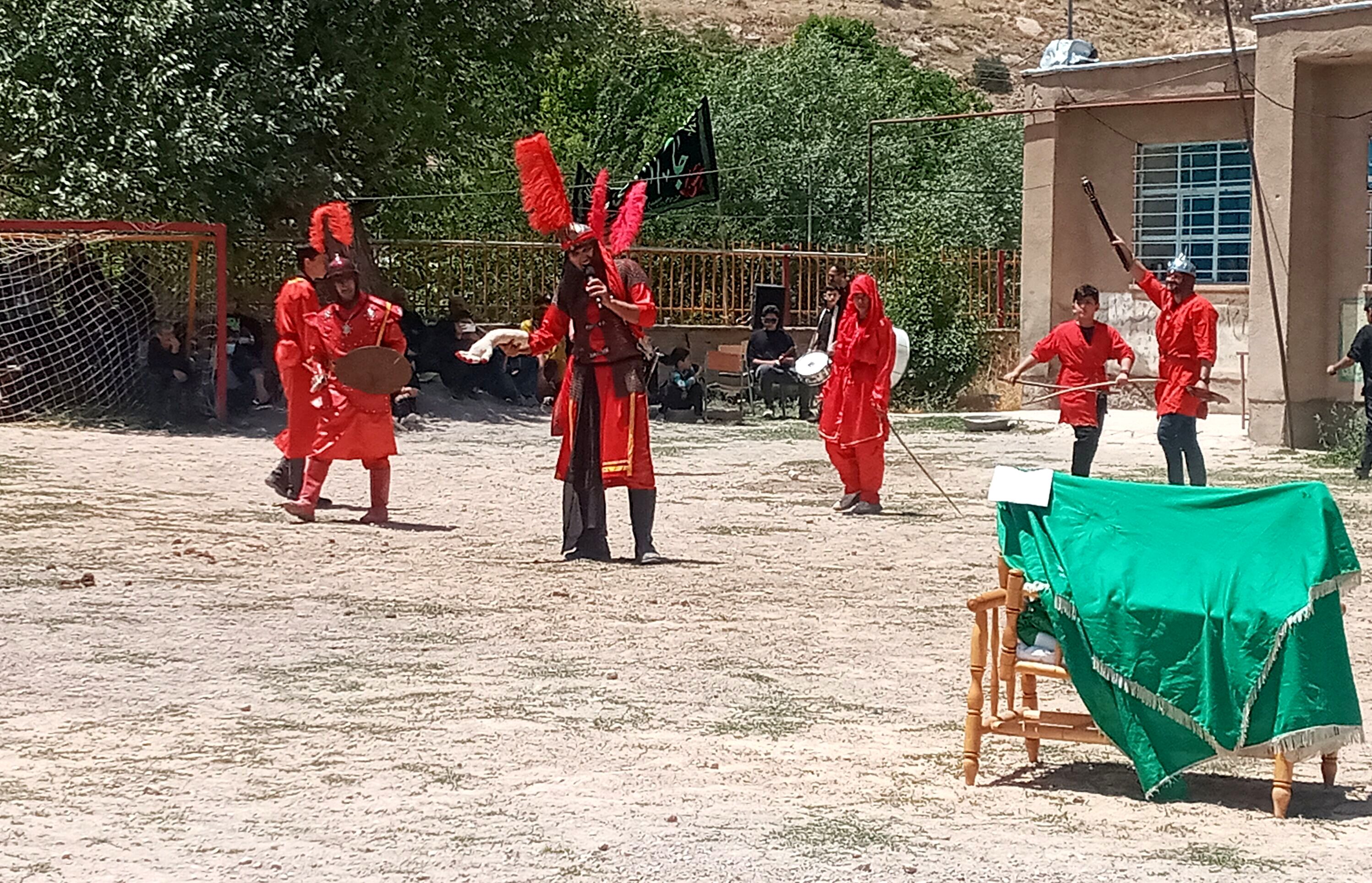 تعزیه خوانی واقعه عاشورا در روستای چکنه علیا خراسان رضوی 
