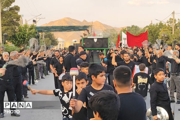 سوگ و ارادت عزاداران حسینی در شهر صغاد