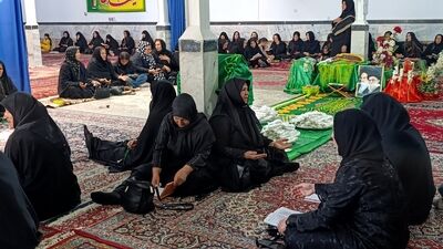  مراسم عزاداری ماه محرم و قرائت پرفیض زیارت عاشورا در مسجد امام رضای نظرآباد