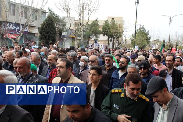 ابراز وحدت و همدلی سمنانی‌ها با مردم مظلوم فلسطین در روز قدس