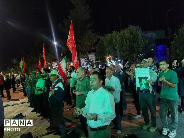 دویست و چهارمین شب از شهادت رهبر امت اسلام در حسینیه امام خمینی شهرستان نیشابور 