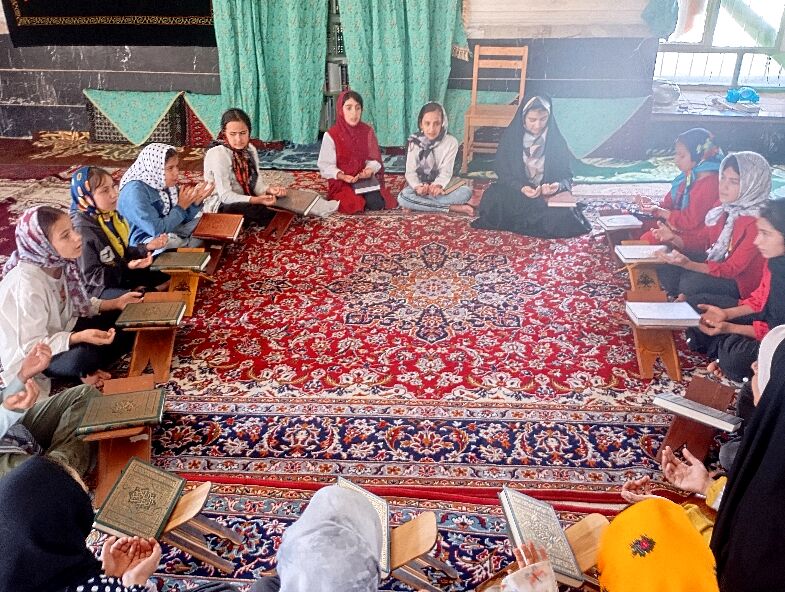 برگزاری کلاس تابستانی قرآن در روستای گزکوه