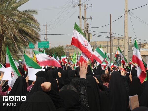 فرزندان انقلاب شهرستان شهیدپرور لامرد در روز قدس
