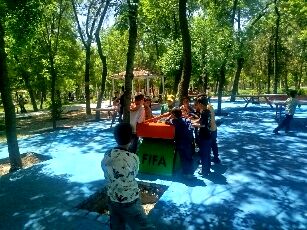 اردوی دانش‌آموزان مدرسه پسرانه مبین در پارک جنگلی شیروان