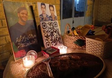برپایی میز مهدویت توسط خبرنگاران پانا در مسجد جامع نیشابور