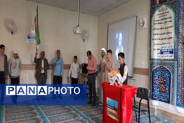 تجمع دانش آموزان در محکومیت جنایت رژیم صهیونیستی در حمایت از مردم بی دفاع غزه و فلسطین