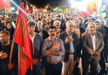 چهلم شهدای میناب در پلدختر برگزار شد