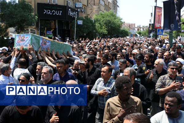 تشییع پیکر شهید مدافع حرم لشکر فاطمیون در قم