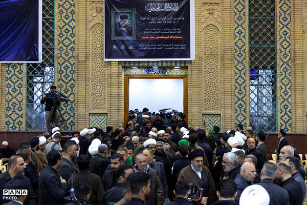 مراسم یزرگداشت شهادت رهبر انقلاب در نجف و کربلا