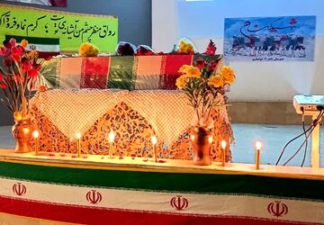 تشییع شهید گمنام  در دبیرستان شاهد 12خوانساری