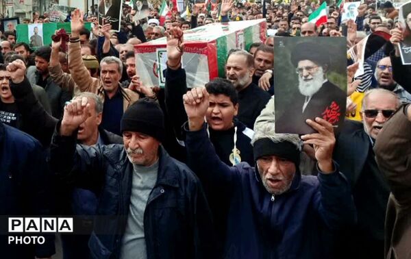 کامیاران در سوگ و شکوه؛ تشییع پیکر دو شهید در روز جهانی قدس