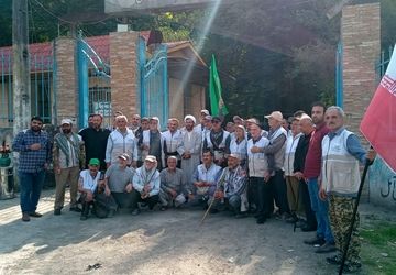 عزیمت کاروان پیاده «عاشقان حسینی، زائران خمینی» از آمل به مرقد امام خمینی(ره) 