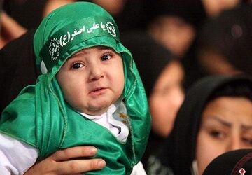 کودکان به یاد علی‌اصغر؛ نغمه محرم در فیروزآباد