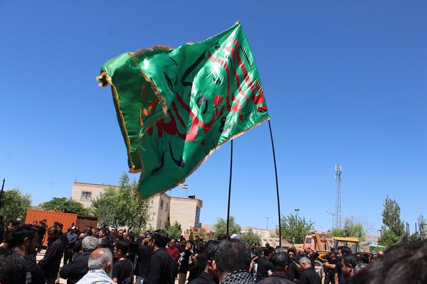 عزاداری تاسوعای حسینی در شهر درق 