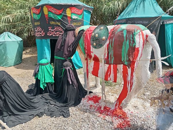 نمایشگاه «غنچه‌های خونین» شهر جعفریه قم 
