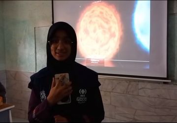 سفر به آسمان؛ برنامه آموزشی دانش‌آموزان دبیرستان عفت با نجوم