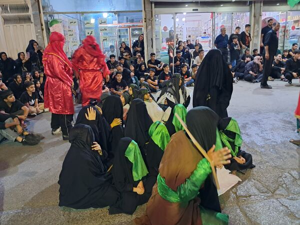 آیین خیمه سوزان در مسجد ابوالفضل قائمشهر