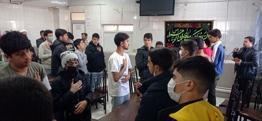 مراسم سوگواری به مناسبت دهه فاطمیه در مدرسه  علامه طبابایی سرهنگ