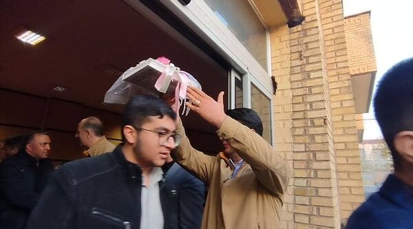 مراسم بدرقه زائران عمره مفرده ویژه دانش‌آموزان پسر استان آذربایجان شرقی