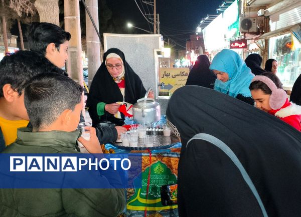 موکب مادرانه شنبه های ام البنینی در بازار  سرخس