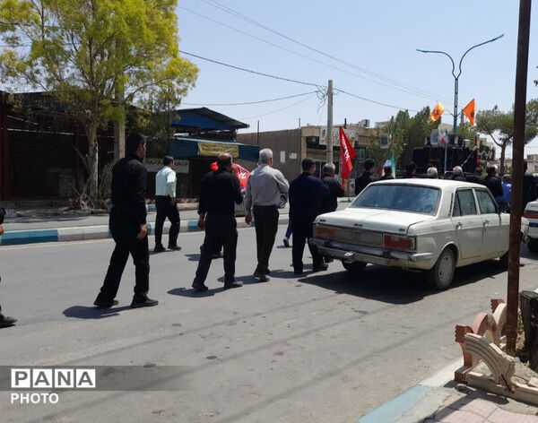 میدان جمهوری اسلامی شهرستان خاتم در سوگ امام حسن عسکری (ع)