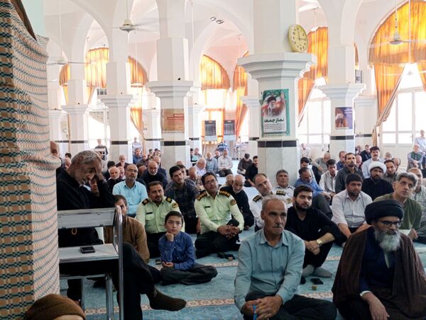 نماز عبادی سیاسی جمعه به امامت امام جمعه موقت شهرستان خلیل آباد