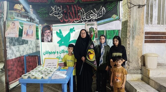 کودکان حاجی‌آباد، مهمانان کوچک امام حسین (ع) شدند