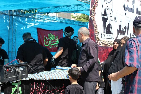 برپایی مراسم جاماندگان اربعین حسینی در امامزاده محمد(ع) کرج