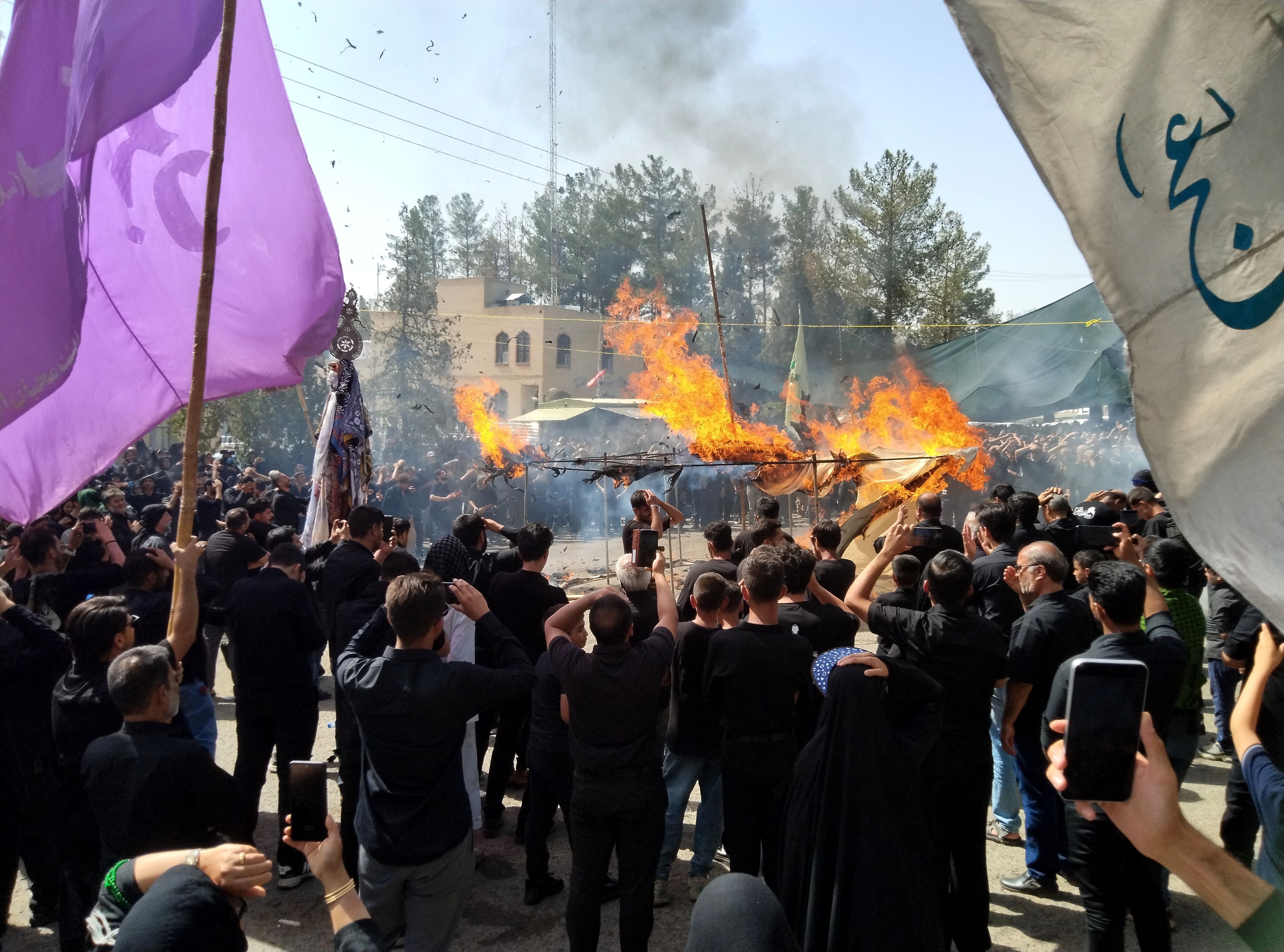  آیین خیمه سوزان روز عاشورا در بیرجند 