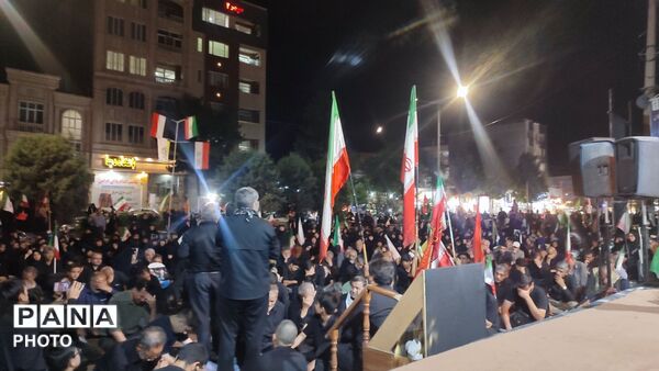 هفتمین شب از مراسم عزاداری امام حسین در حسینیه امام خامنه ای در قاب پانا