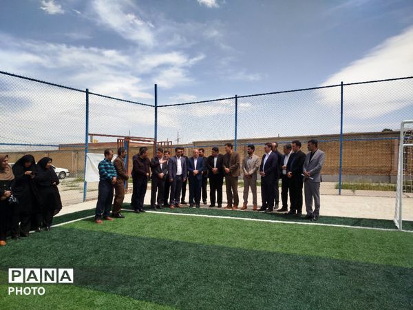  افتتاح چمن مصنوعی مدارس شاهد و مولوی و بازدید از استخر فرهنگیان دورود