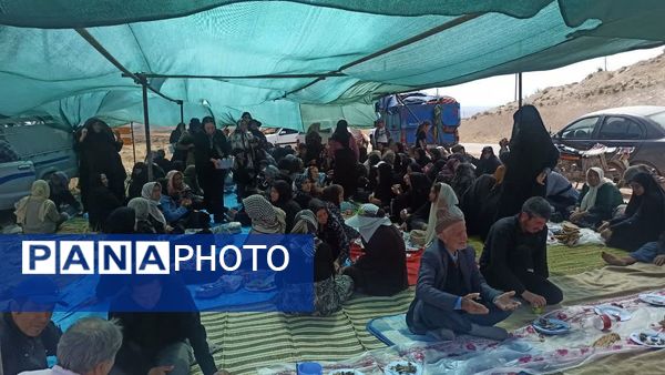 پیاده‌روی هیات روستای زرد تا امام زاده روستای کاستان